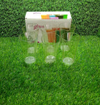 Serve Stellar's set of six transparent plastic glasses for daily use.