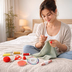 Compact and portable sewing repair kit for travel and home use