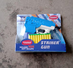 Aditi foam blaster gun being loaded with a soft suction dart.