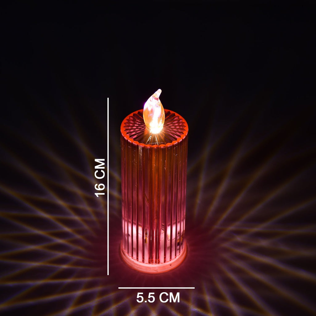 Arrangement of multiple LED Crystal Candles creating a magical ambiance for a celebration.