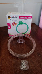 Product packaging for the BathNova ABS towel ring, showing branding and product information.