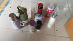 Stainless steel thermos bottle featuring leak-proof cup lid