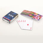 Detailed patterns on the back of Aditi's luxury playing cards.