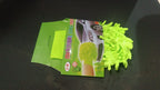 Using microfiber car wash glove mitt for vehicle cleaning