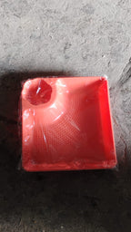 Versatile plastic snack plate for casual or formal gatherings