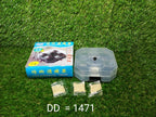 Illustration demonstrating the cockroach entry and trapping mechanism of the box.