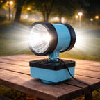 LED outdoor security spotlight for long-range illumination