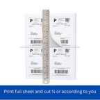Stack of 100 Oddy A4 full-page self-adhesive label sheets