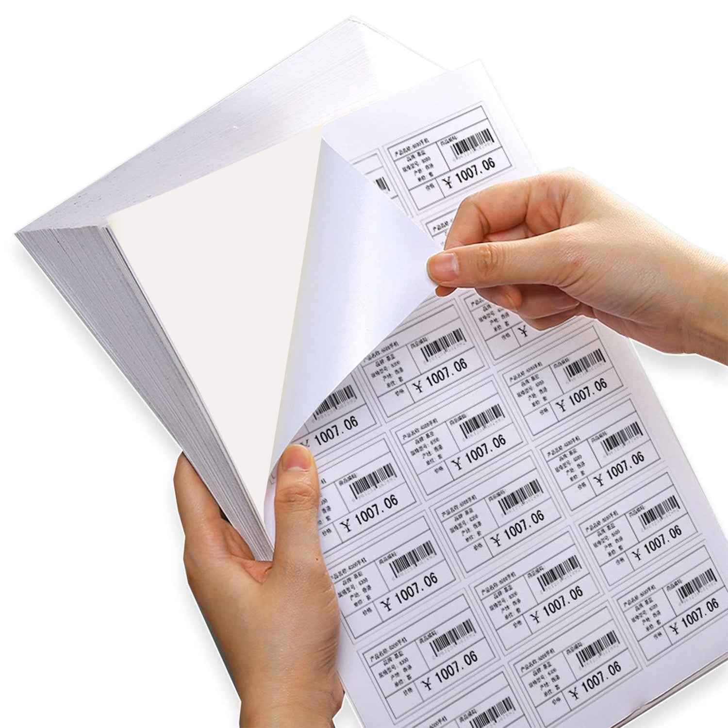 Pack of 100 Oddy A4 full-sheet adhesive labels for mailing