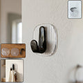Strong transparent self-adhesive wall hook for home organization