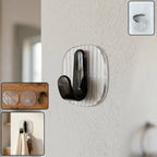 Strong transparent self-adhesive wall hook for home organization