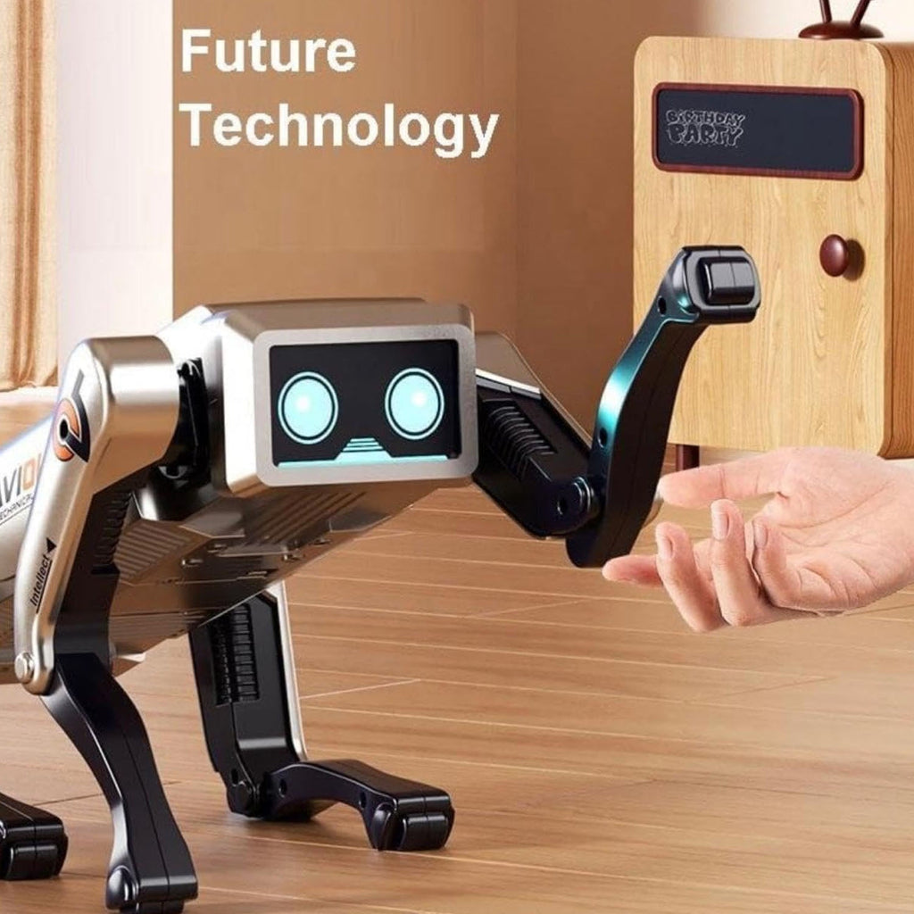 Rechargeable AI robot dog toy for indoor play