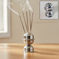 Stainless steel big jasmine incense stand with multi-stick holes for home pooja