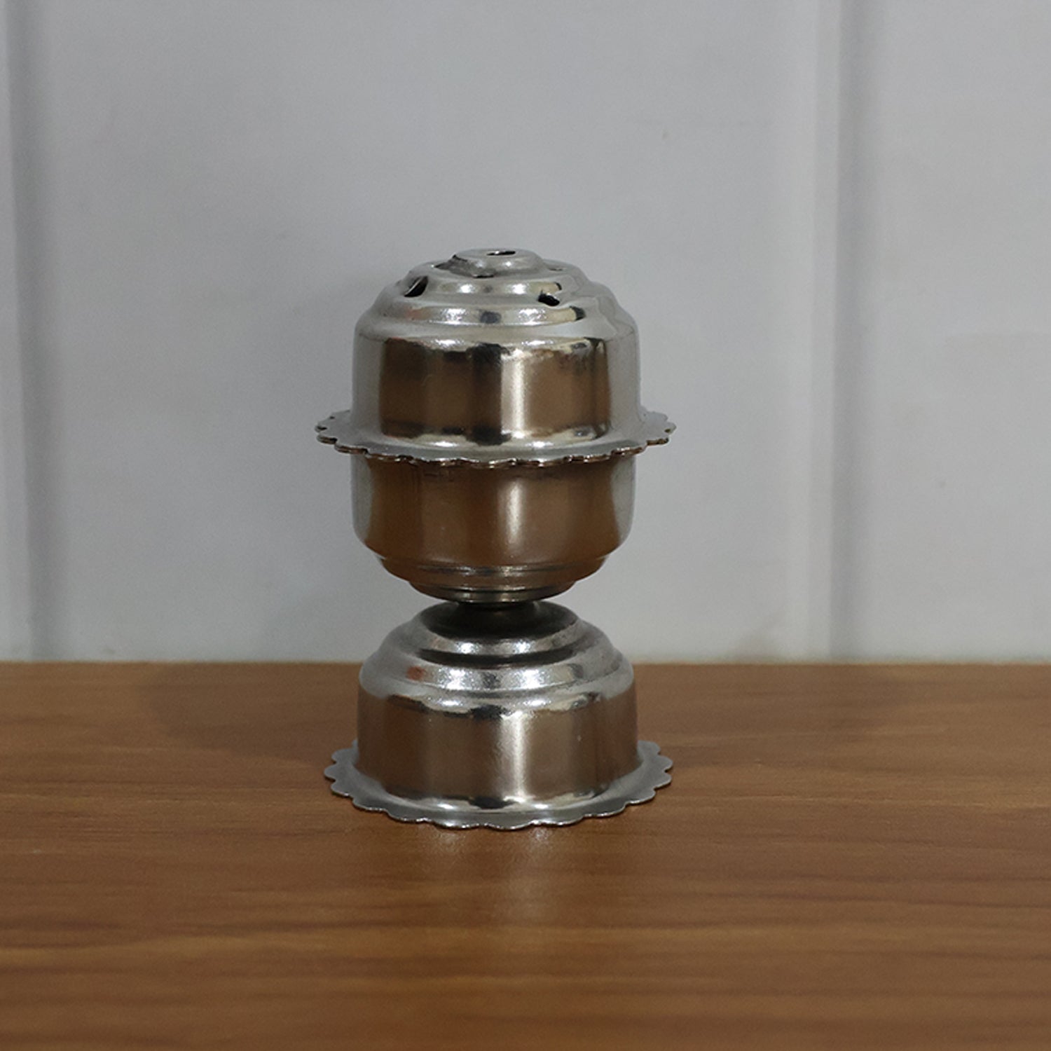 Decorative stainless steel jasmine incense stand ideal for festivals