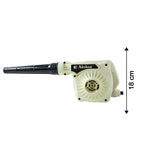 Size comparison of electric air blower device