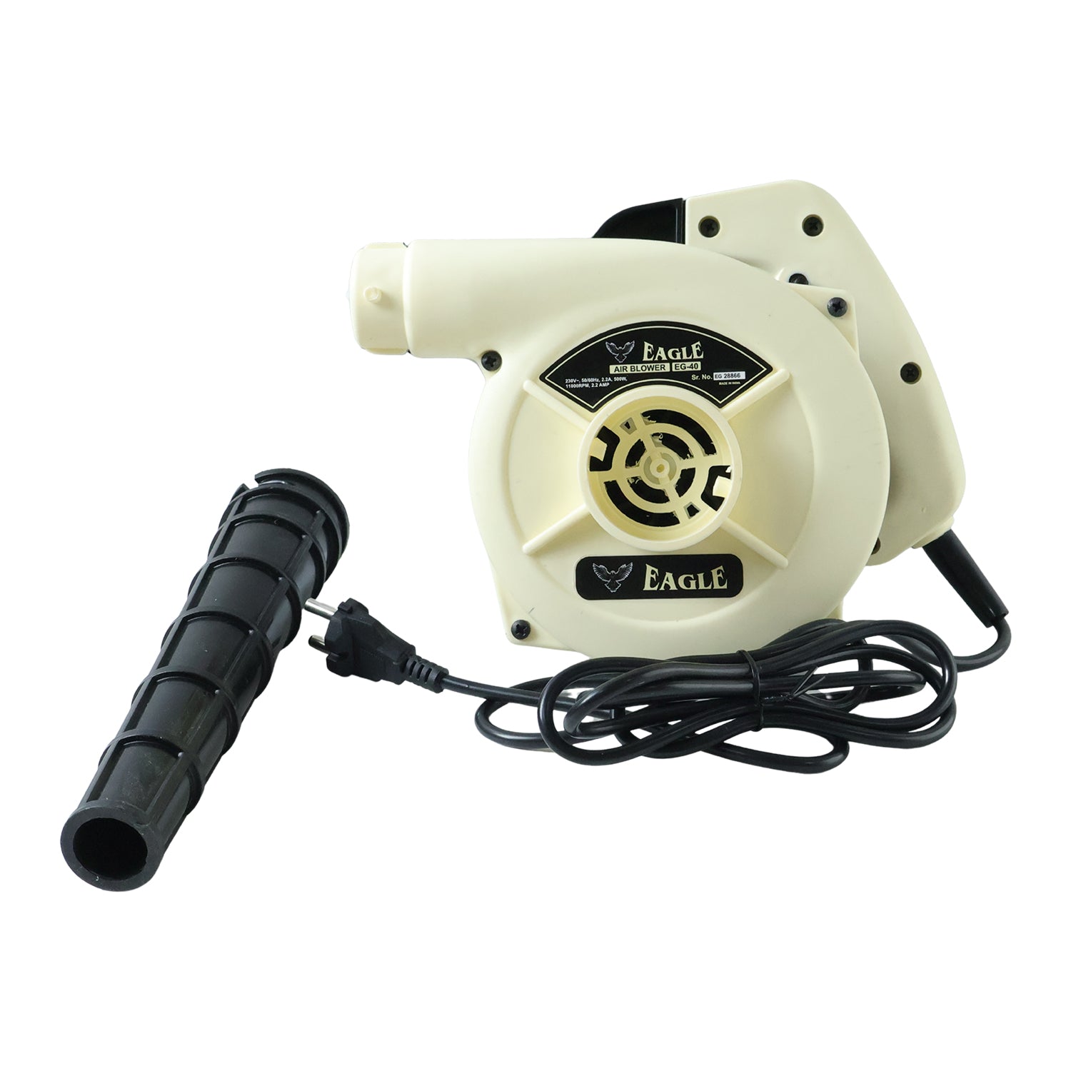 Portable electric dust blower in compact design