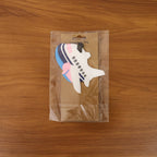 Flight travel luggage tag with airplane design