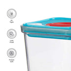 1000 ml airtight food storage container in transparent design