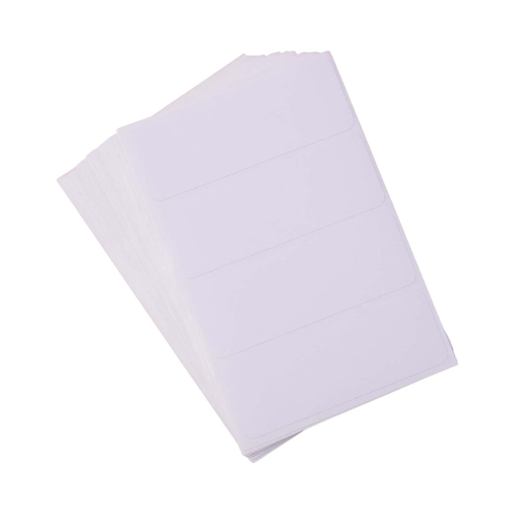 Rectangle label tags with strong adhesive for office and home organisation