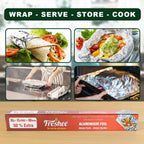 Premium quality aluminium foil packaged in twin rolls