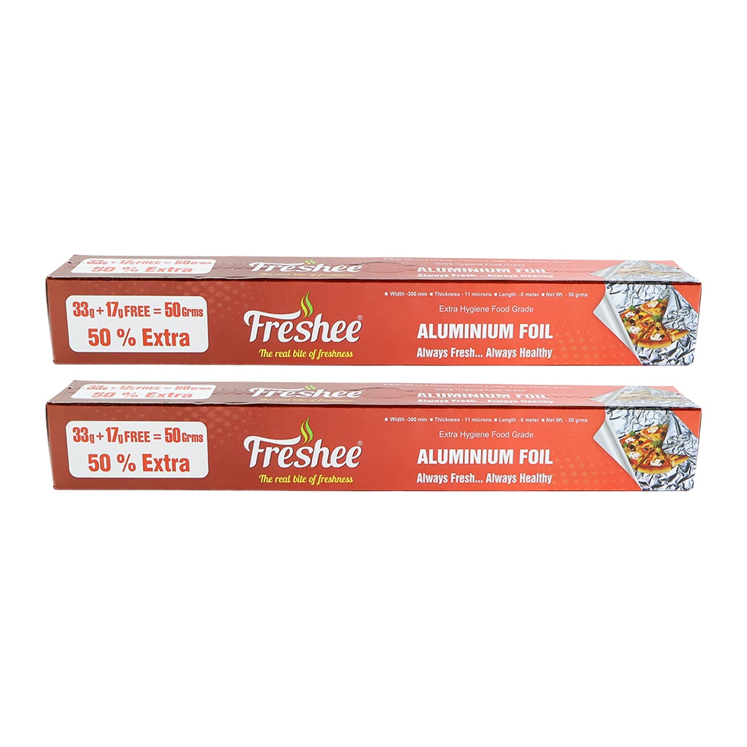 Aluminium foil lined roll for easy tearing and kitchen use