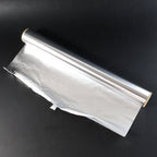 Shiny heavy-duty aluminium foil useful for cooking and food storage