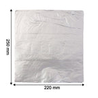 Silver food-grade aluminium foil sheets suitable for ovens