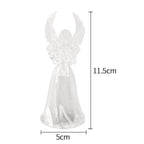 Set of four battery operated LED angel decorative lights for gifting and décor