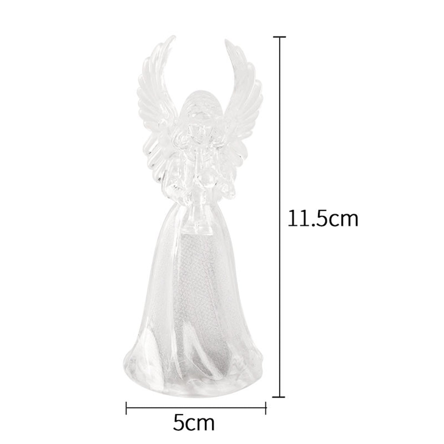 Set of four battery operated LED angel decorative lights for gifting and décor