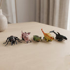 Vibrant children's animal pull back toy set with diverse designs