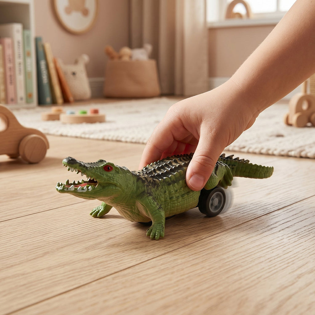 Mini animal rolling toy figures for toddlers and preschoolers