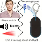 LED light equipped personal safety keychain for women and travelers