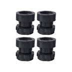Adjustable height pads elevating heavy appliance to level surface