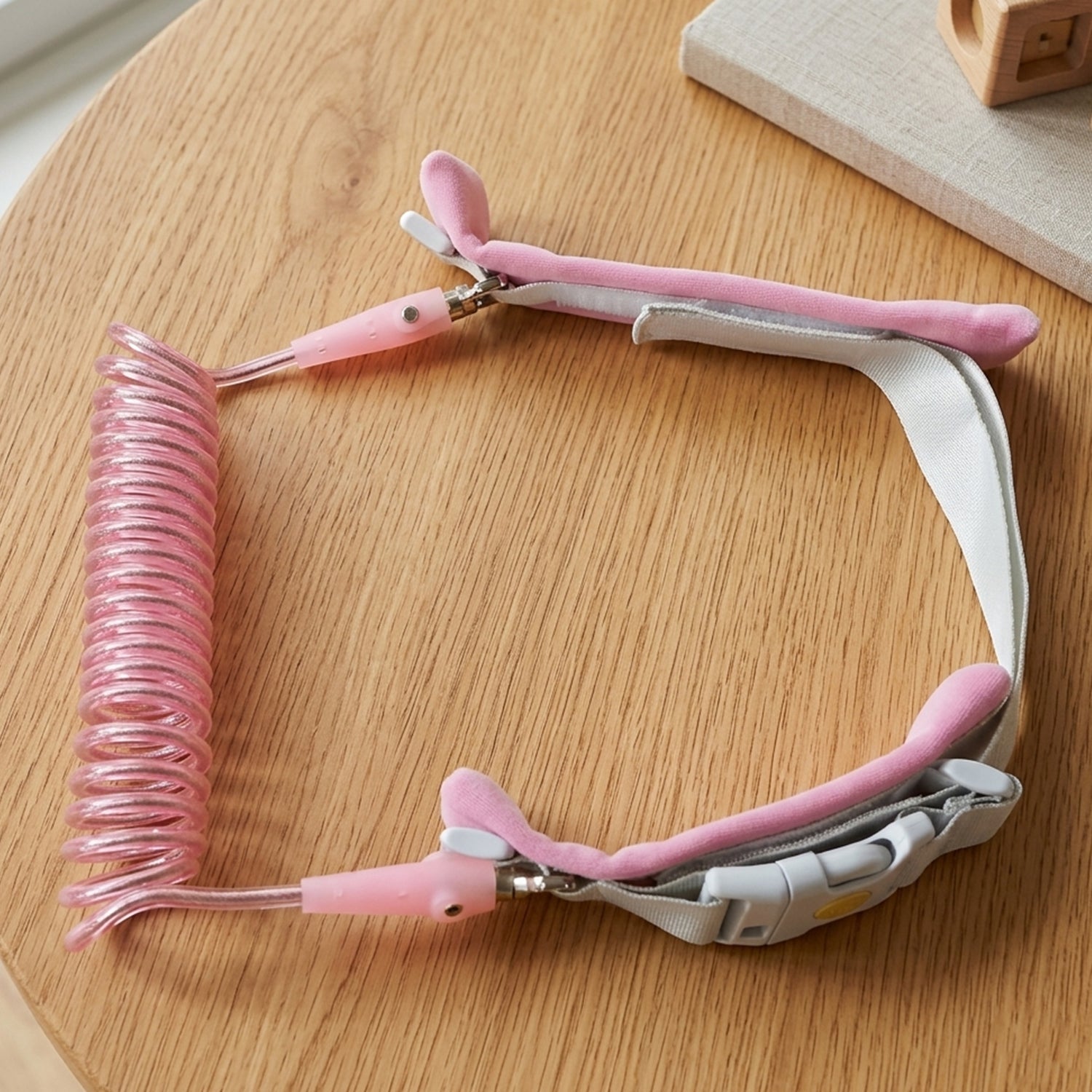 Locking mechanism detail on kids wrist strap