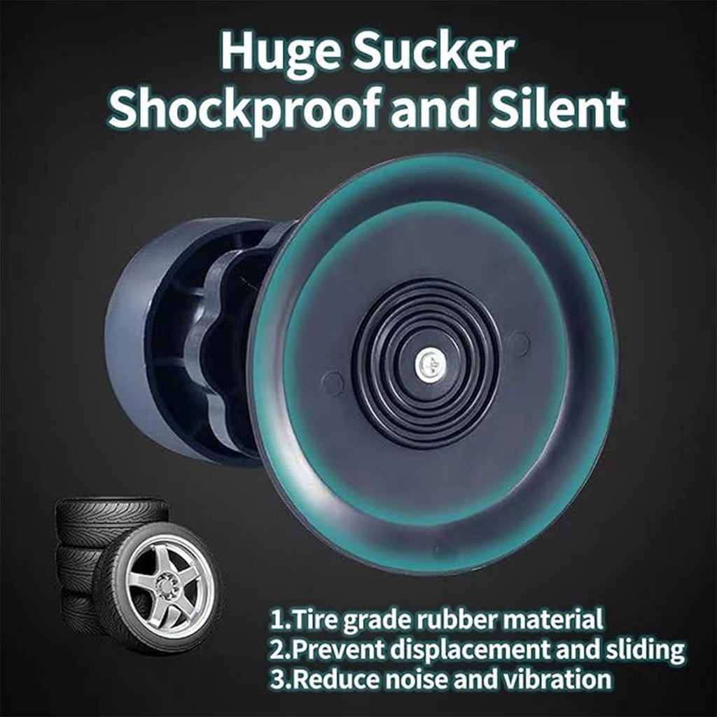 Anti-vibration furniture riser pads made from durable ABS plastic