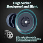 Anti-vibration furniture riser pads made from durable ABS plastic