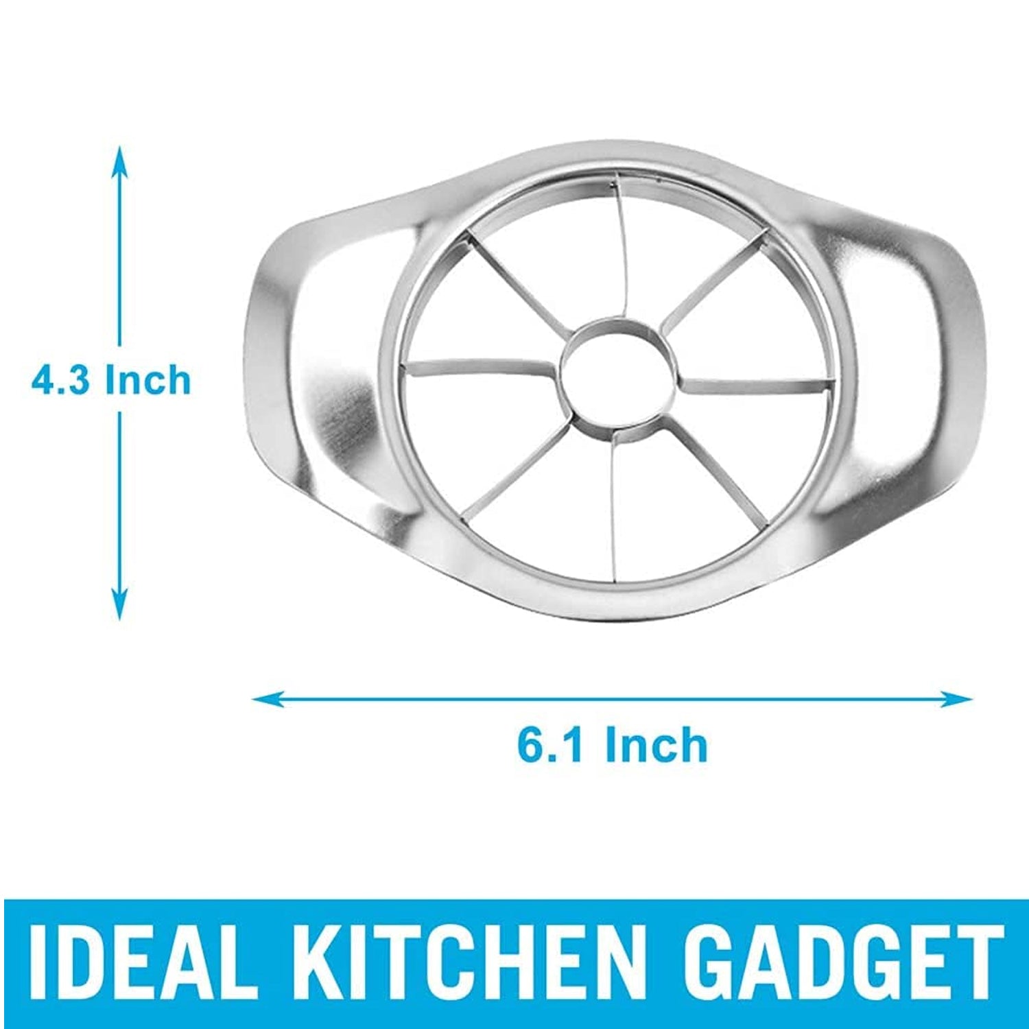 Stainless steel apple slicer sizes for quick fruit preparation