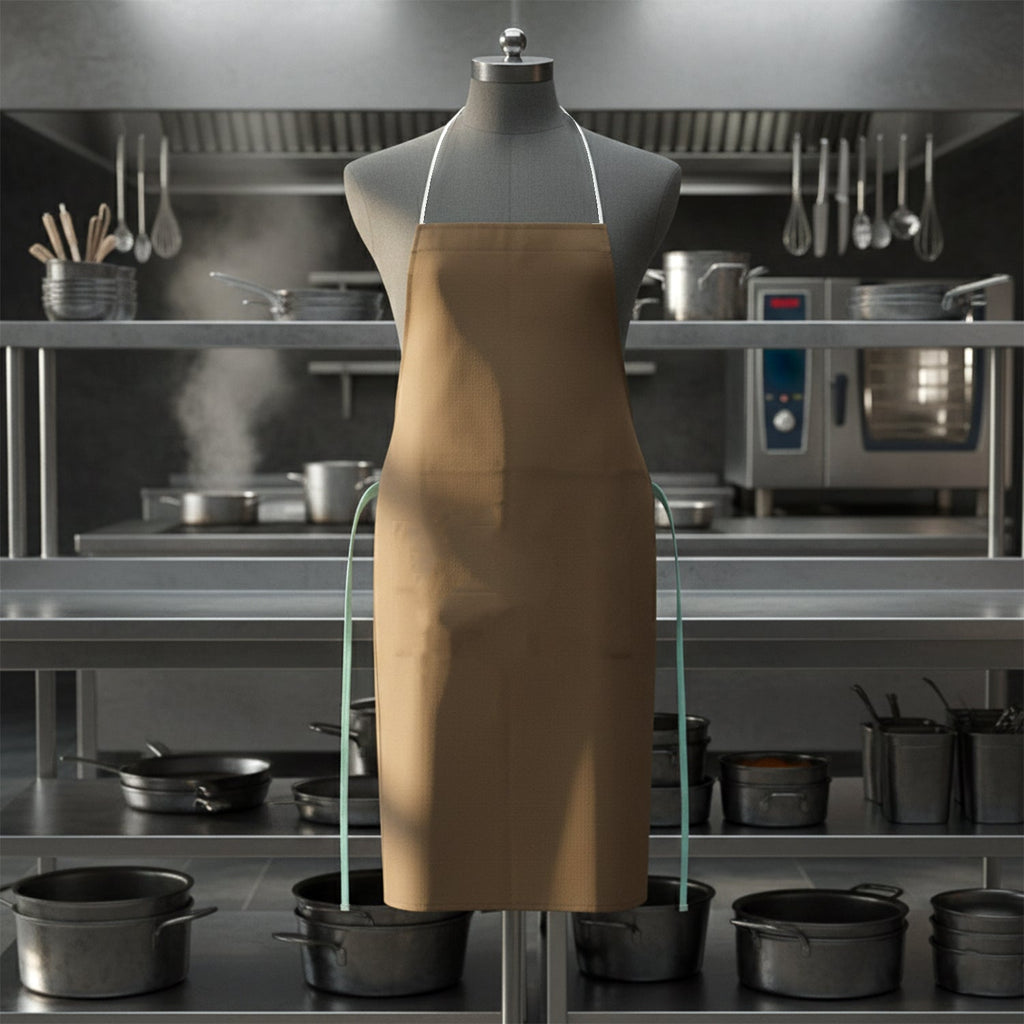 Premium full-cover chef apron displayed on white background