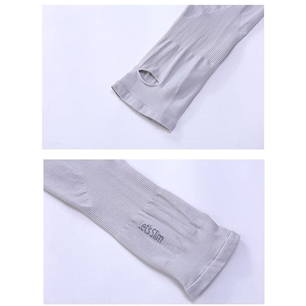 Gym workout arm sleeves with sweat absorption