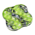 Stress relief silicone pop it fidget toy in vibrant colors