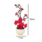 Size comparison of artificial flower pot plant