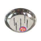 Traditional lotus design stainless steel agarbatti stand for home temples