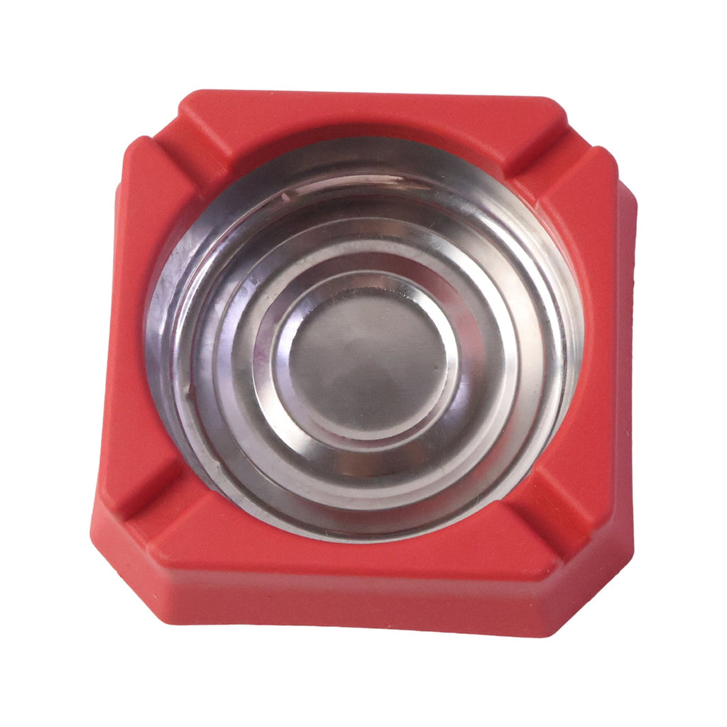 Square design heat-resistant ashtray with clean and simple look