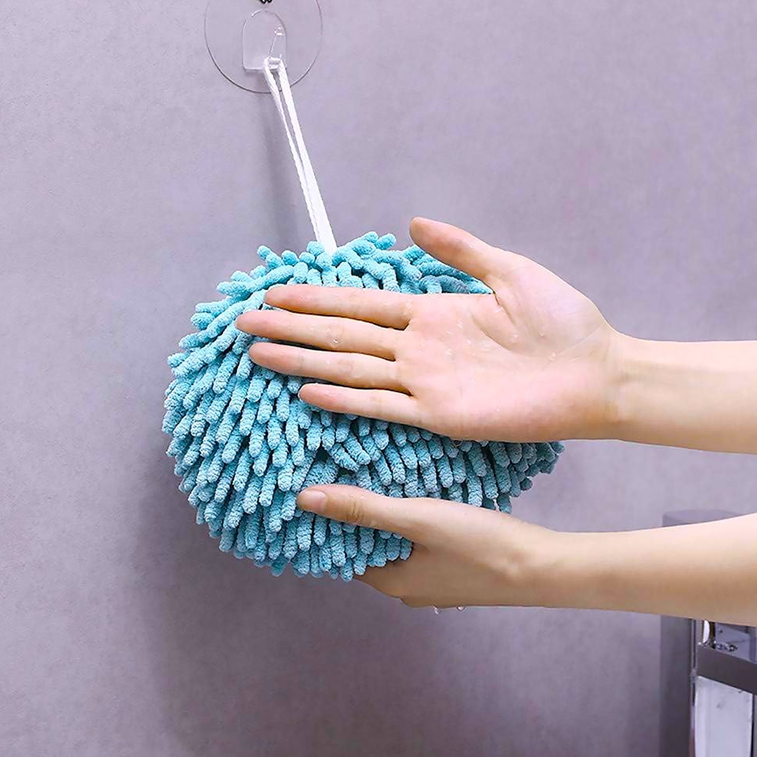 Polishing silverware with microfiber duster