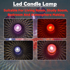 A hand holding the Styleva LED Crystal Candle, demonstrating its convenient size.