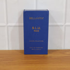 Lifestyle image of Bellavita men's luxury perfume in blue bottle