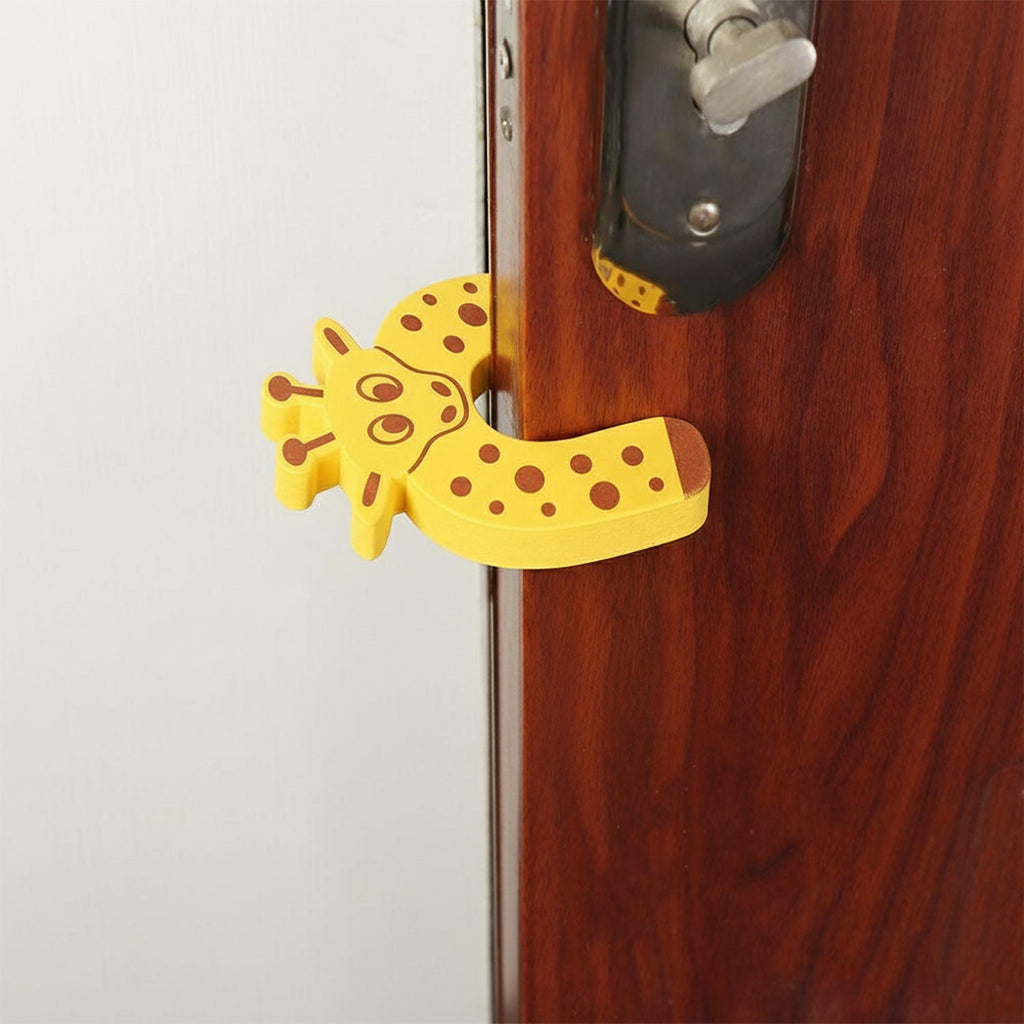 Side profile of the door stopper, showing its low-profile wedge shape.