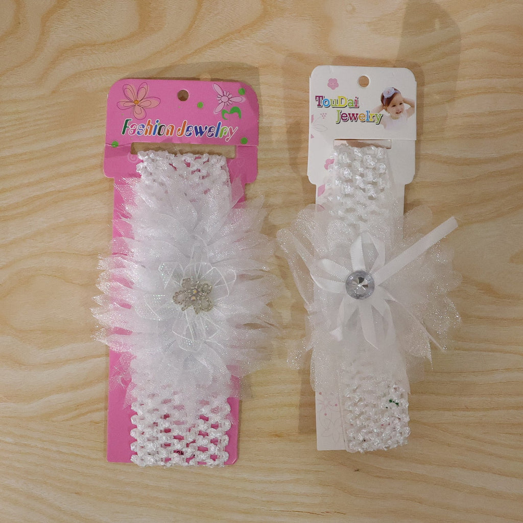 Decorative floral hair band for baby girls