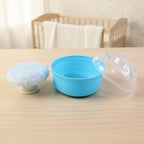 Portable baby powder storage box for daily baby care routines