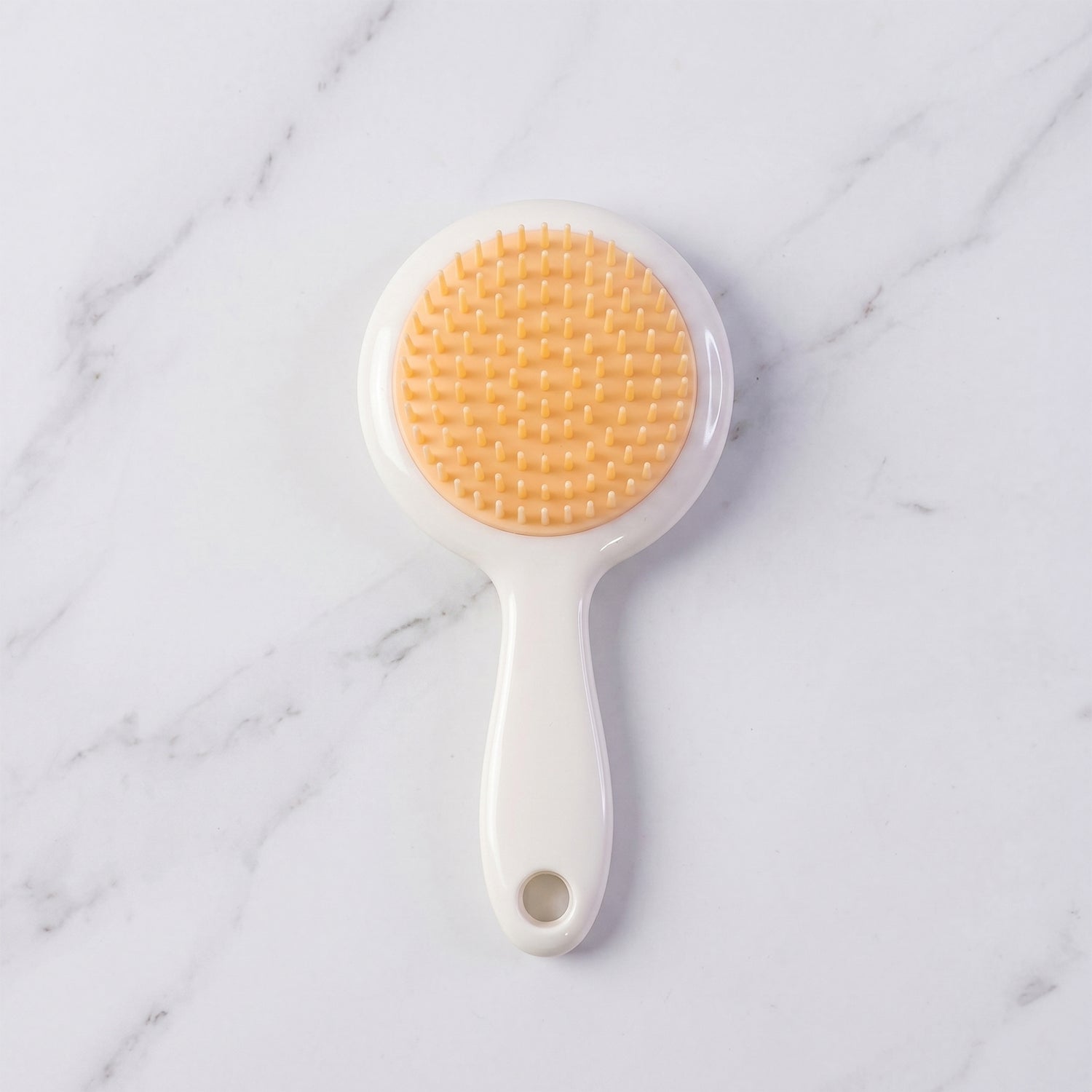 Durable kids hair comb with soft bristles and star shape top